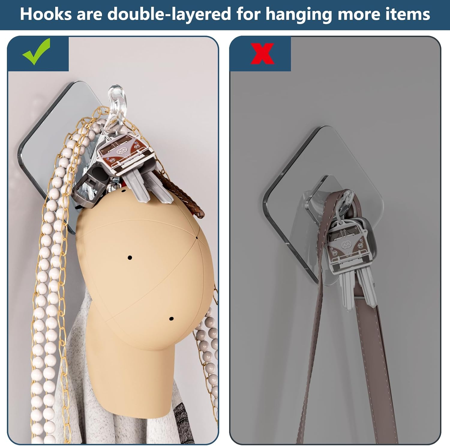 Coat Hooks Wall Mounted - 10 Pack 15Lb(Max Large Heavy Duty Wall Hook for Single Hanging Coats Towel Cubicle Classroom Kitchen Bath Backpack Hat Hook