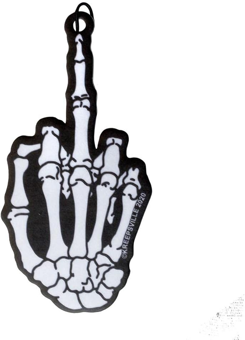 Kreepsville 666 Hanging Car Air Freshener Spooky Scent (Middle Finger) image number 2