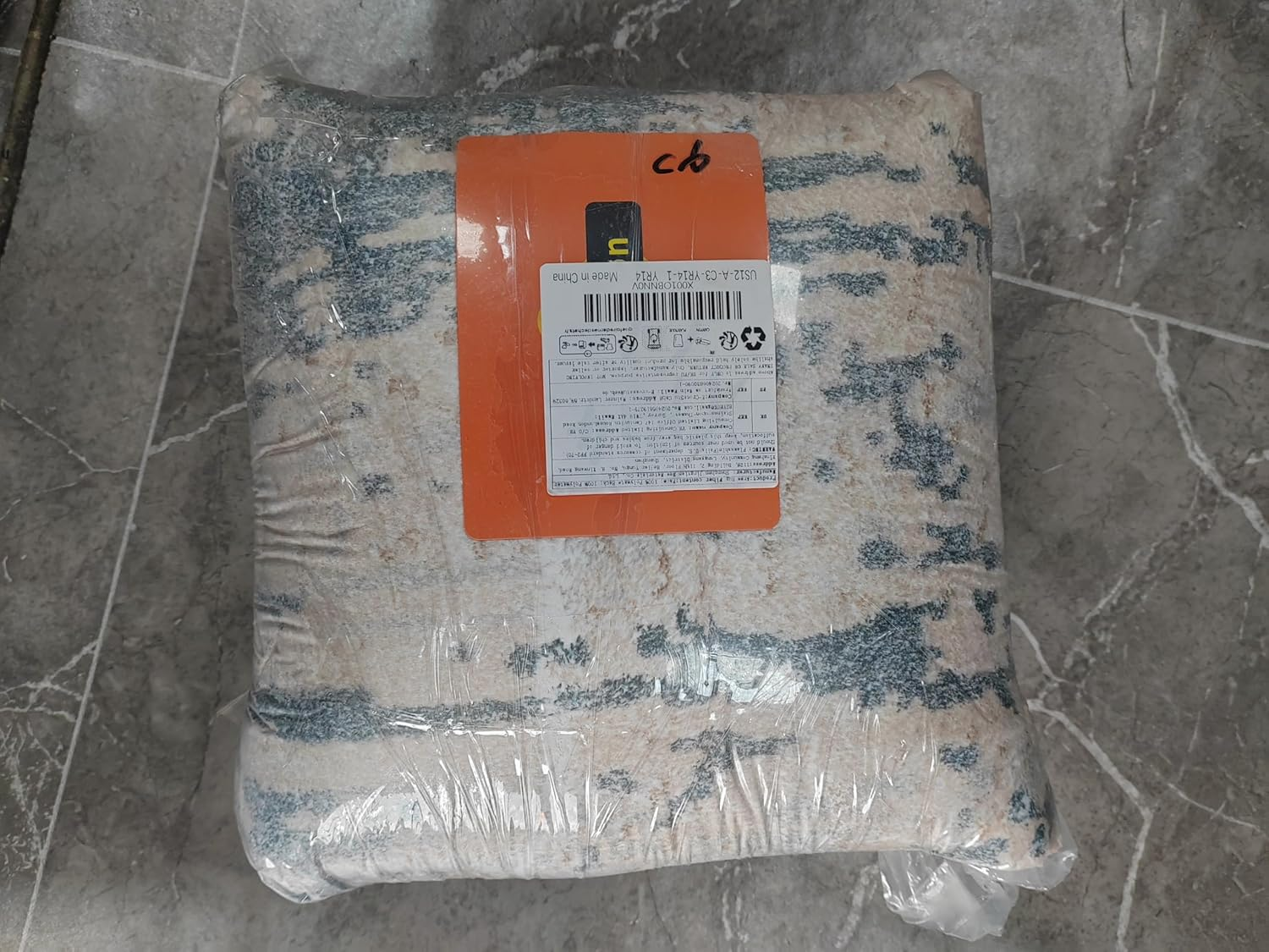 Asiinnsy Mordern Abstract Rug Soft Washable Carpet Non-Slip Area Rug for Living Room Bedroom Indoor Home Decor Medium Pile Floor Mat (Abstract Blue, 120 * 160Cm) image number 5