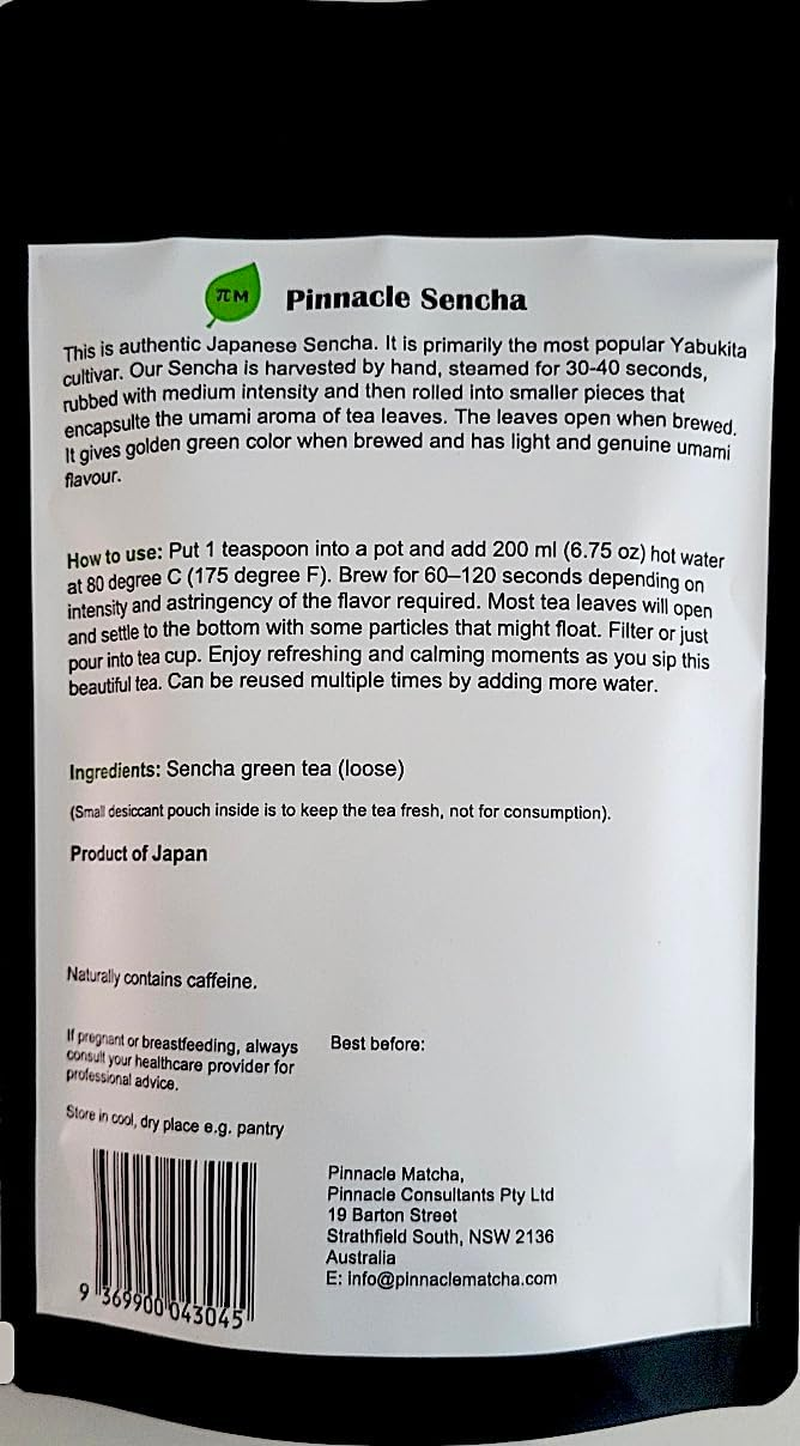 Green Tea, Premium Japanese Sencha, Loose Leaf Green Tea from Yame, Subtle Flavour and Smooth after Taste, 80G