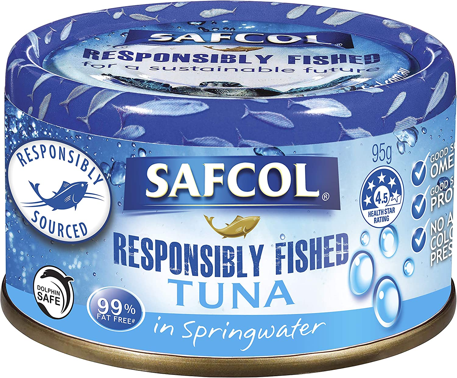 SAFCOL Tuna in Springwater 185G Can X 12 image number 3