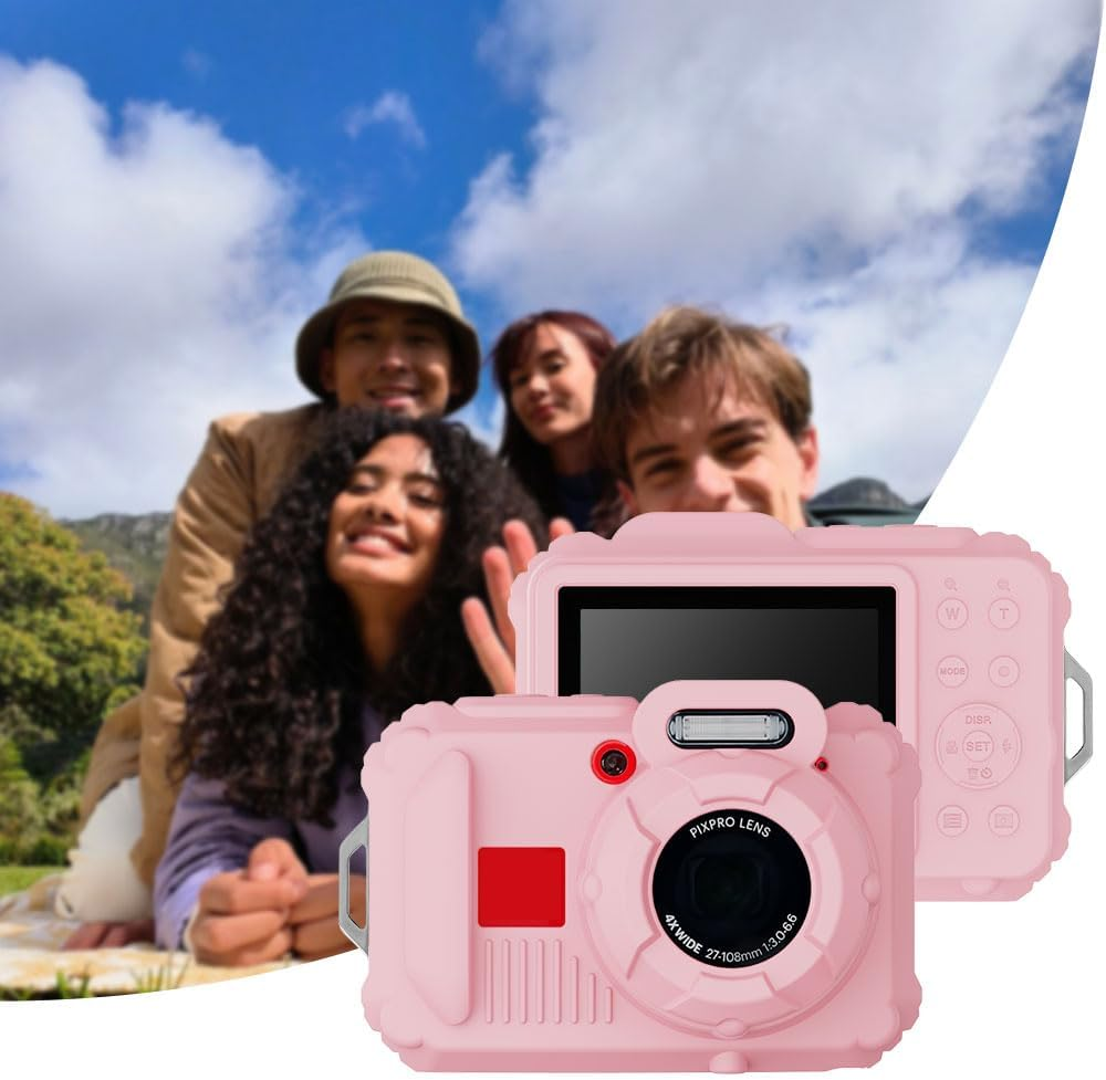 Tedubax Silicone Case for Pixpro Wpz2 Digital Camera with 2PCS Screen Protector and Lanyard - Pink - Pink image number 5