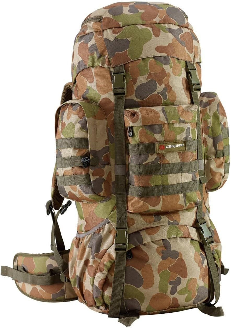Caribee Platoon Auscam Rucksack, 70 Litre Capacity image number 1