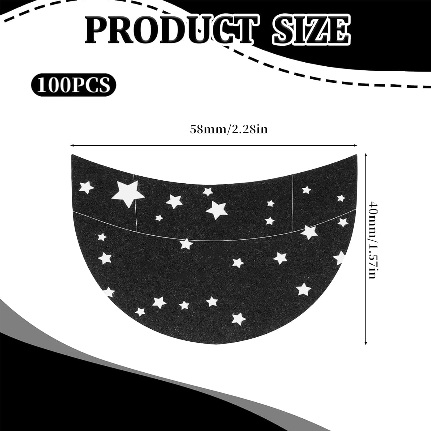 Kzvsiy 100 Pcs Eyeshadow Shields, Lint-Free Eye Makeup Pads, Professional Eyeshadow Stickers for Eyelash Extensions, Eyeliner, Lipstick, and Preventing Makeup Residue image number 1