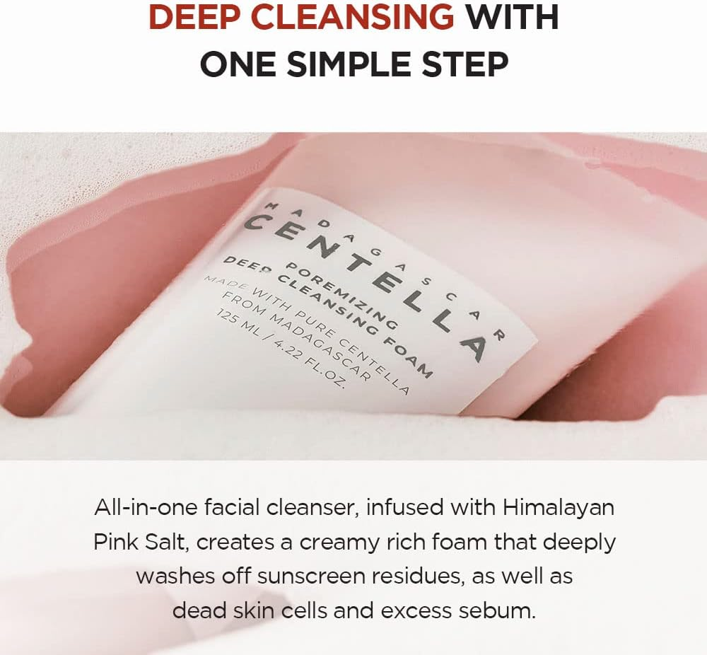 SKIN1004 Madagascar Centella Poremizing Deep Cleansing Foam 4.22 Fl.Oz, 125Ml, Remove Pore-Clogging Debris image number 2