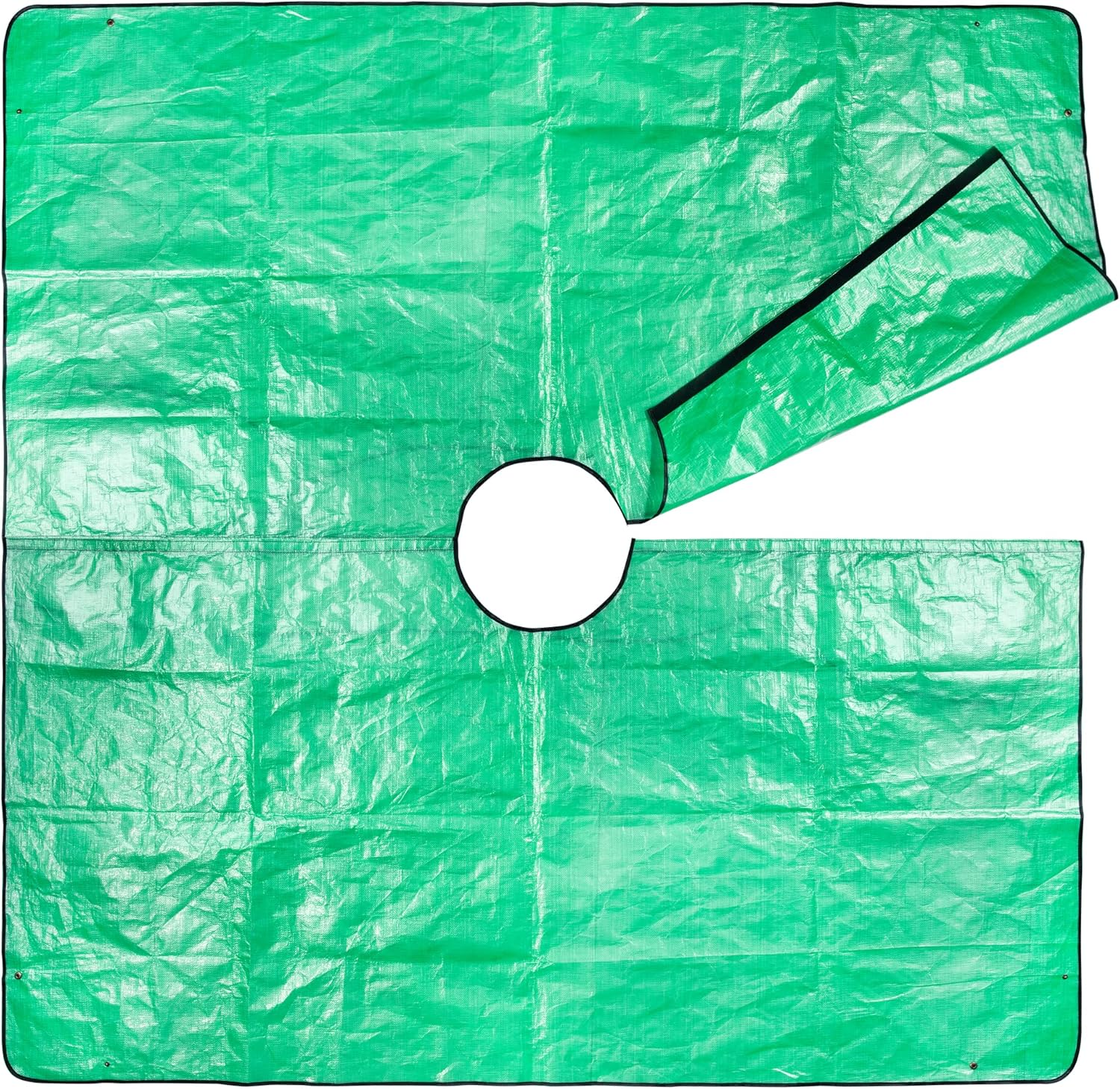 Moonoom Landscape Tarp for Trimming with 12 Inch Hole Garden Tree Pruning Waterproof Tarp,Four Corners Has Corner Buckles Can Stand up Fasten around Trees and Shrubs image number 5