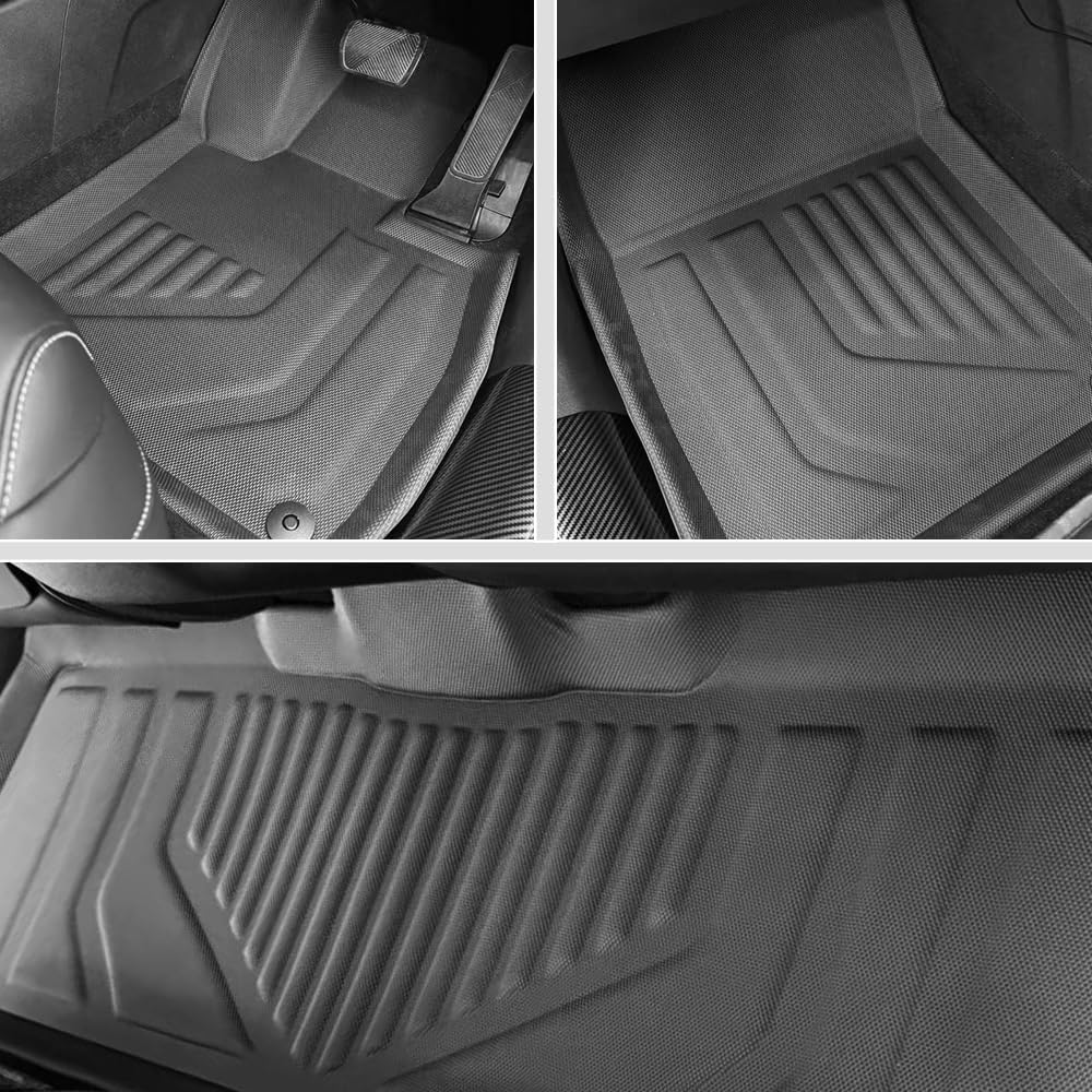 LZCUMIN for XPENG G6 2024-2025 XPE 3D Floor Mats Trunk Floor Mats & Cargo Liners High Performance Waterproof, Wrinkle Resistant, and anti Slip（Au RHD 7 Piece Set image number 5