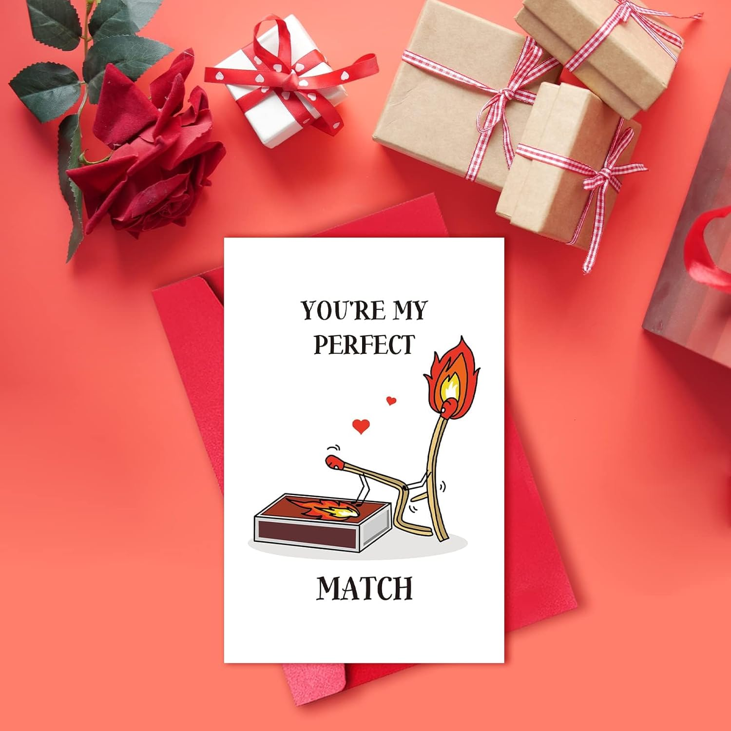 Funny Birthday Card for Girlfriend Wife, Internet Love Valentine&rsquo;S Day Card, Valentines Day Her Women, You Are My Perfect Match, for Husband Wife Boyfriend Girlfriend Mum & Best Friends image number 2