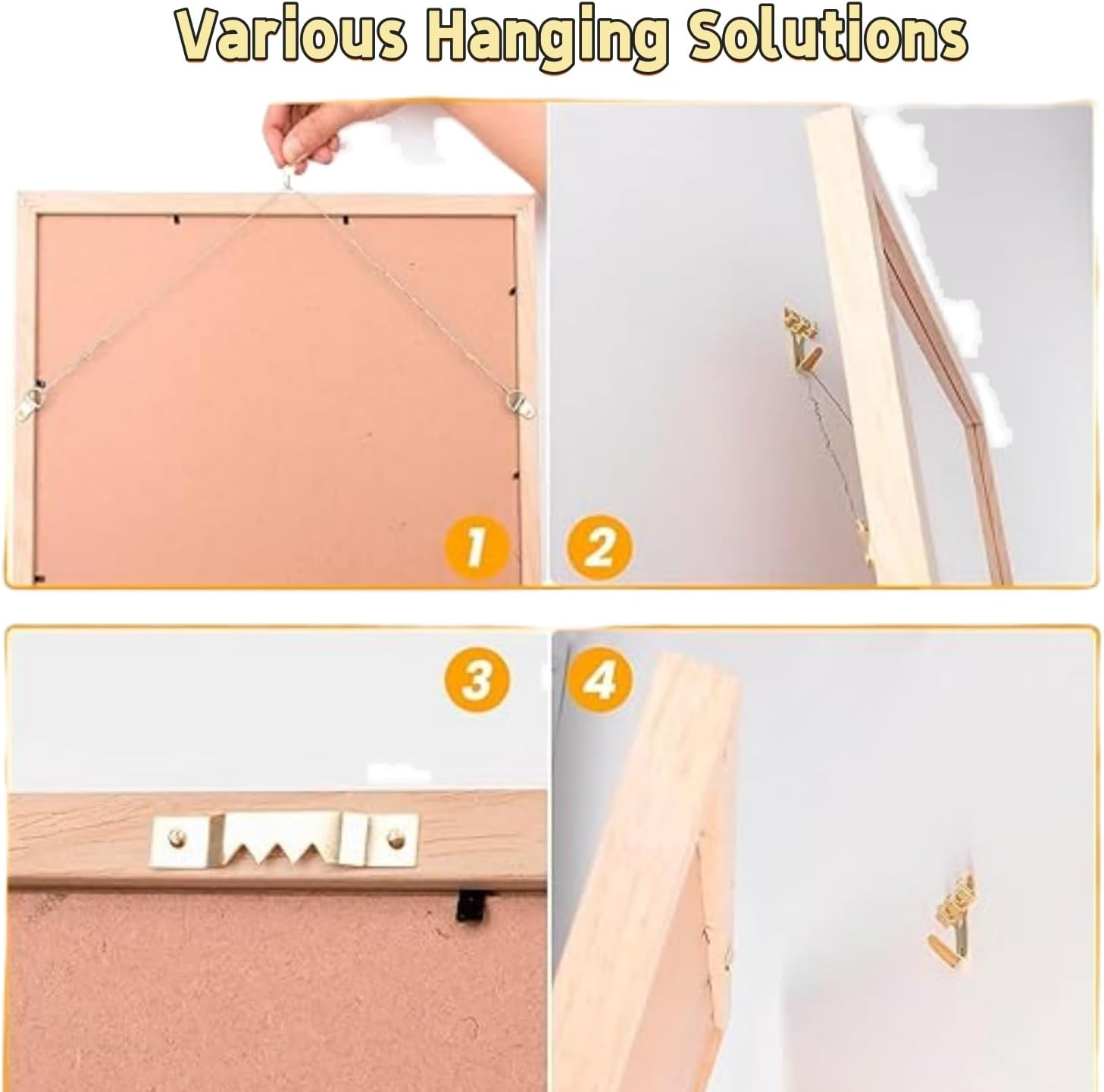 Shoyisenka 246 Picture Hanging Kit, Heavy-Duty Wall Hooks, Picture Frame Hanger Tool, Suitable for a Complete Set of Hanging Tools Such as Picture Frames and Oil Paintings. image number 6