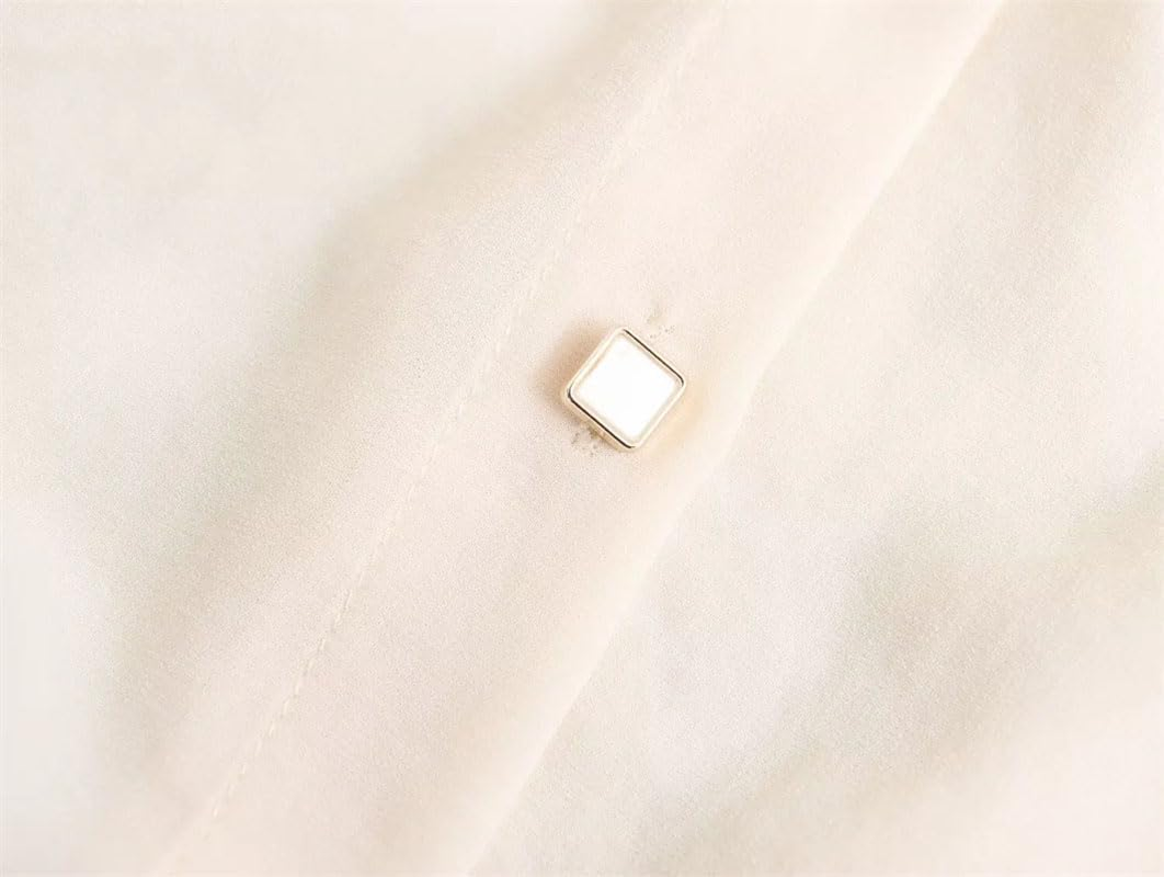 Women'S Long-Sleeved Shirt with Shoulder Straps Solid Casual Loose Fit Blouse Button down Tops image number 6