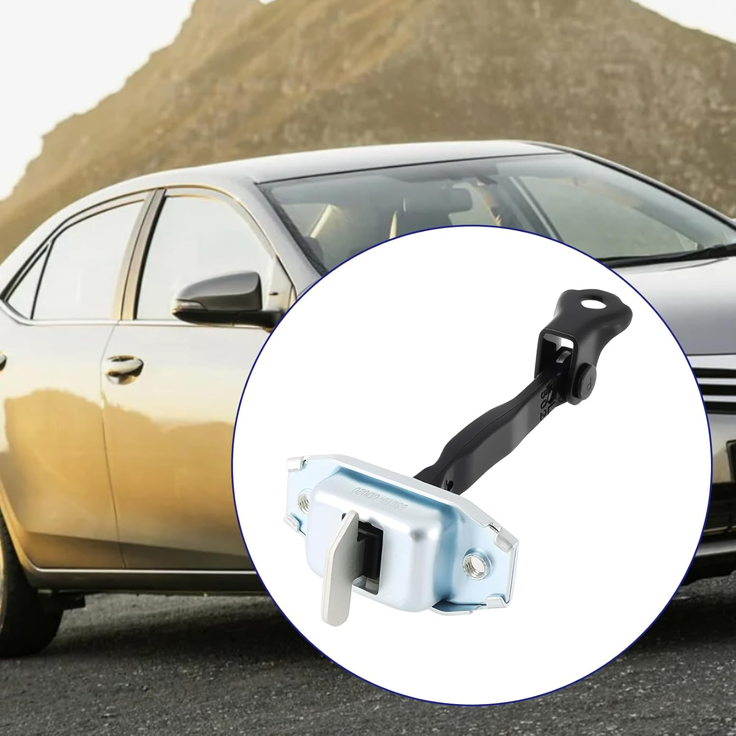 YINETTECH Car Front Door Check Strap Stopper Link 68610-0D020 Compatible with Toyota Corolla (E12) 2004-2016 image number 3