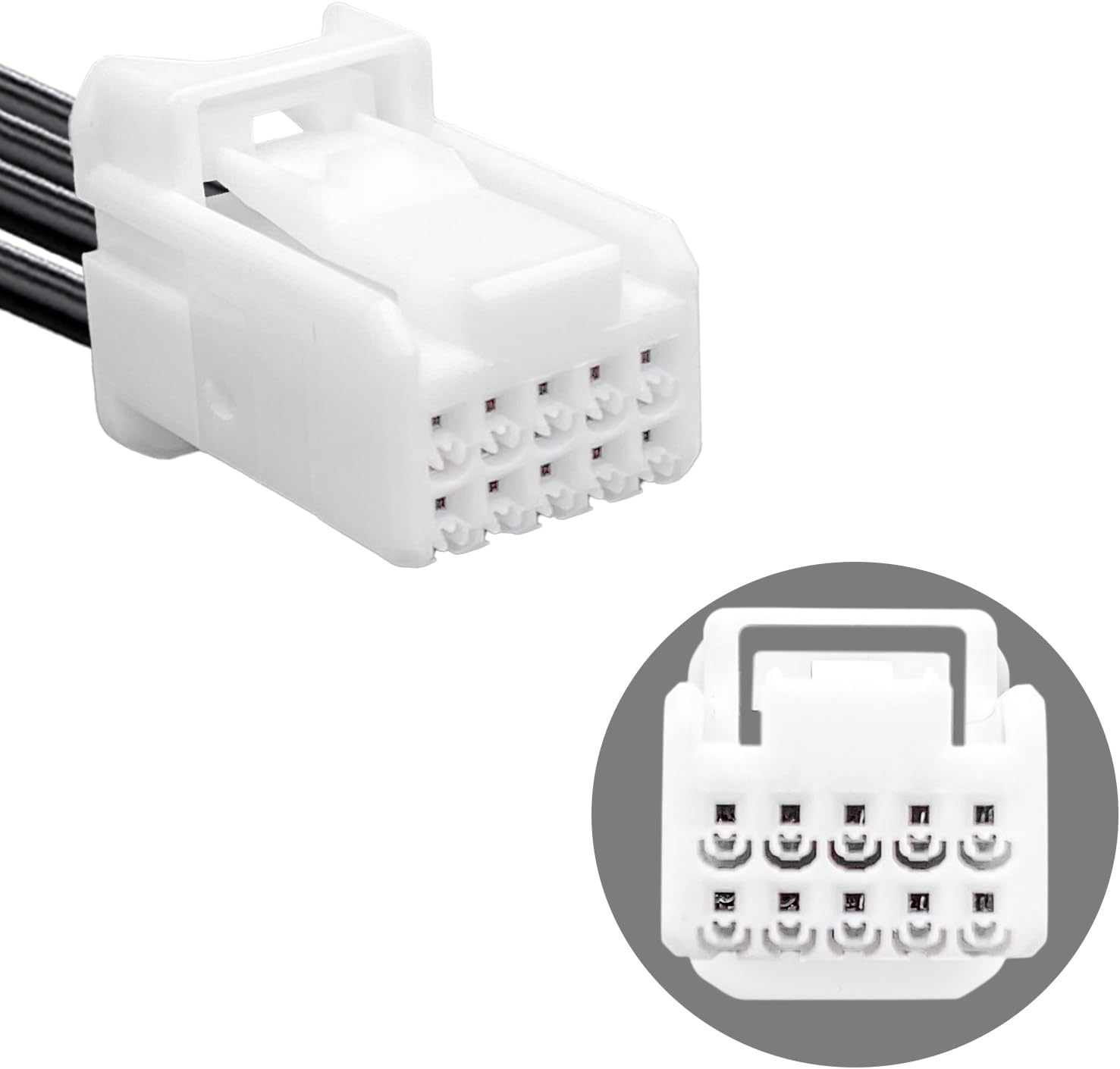 Dashcam Power Adapter 10 Pin (Model A) Custom for Hyundai Kia Telluride Sorento Soul Rio Carnival Sedona EV6 and More,Gps Radar Mirror Camera Dash Cam Adapter,Connects to Rearview Mirror (Hidden) image number 5