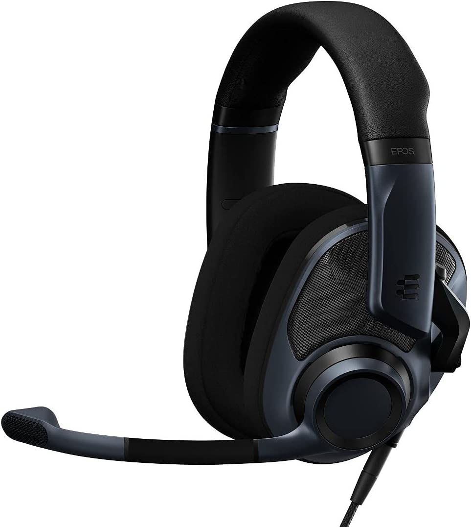 EPOS H6PRO Open Acoustic Professional Gaming Headset; Detachable Lift-To-Mute Mic; Lightweight, Comfortable, Durable; PC, Xbox, Playstation, Switch Compatible; Wired Headset (Racing Green)