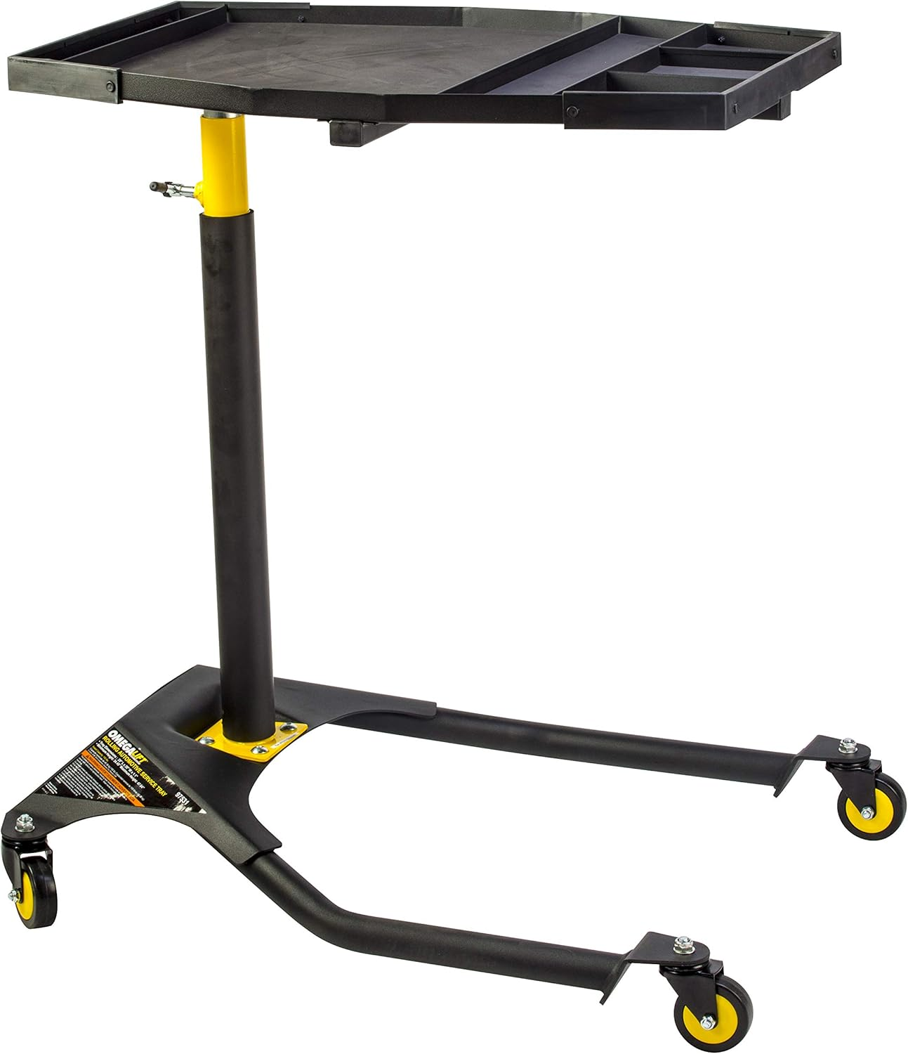 Omega Lift 97531 Rolling Automotive Service Tray, 1 Pack, Black image number 3