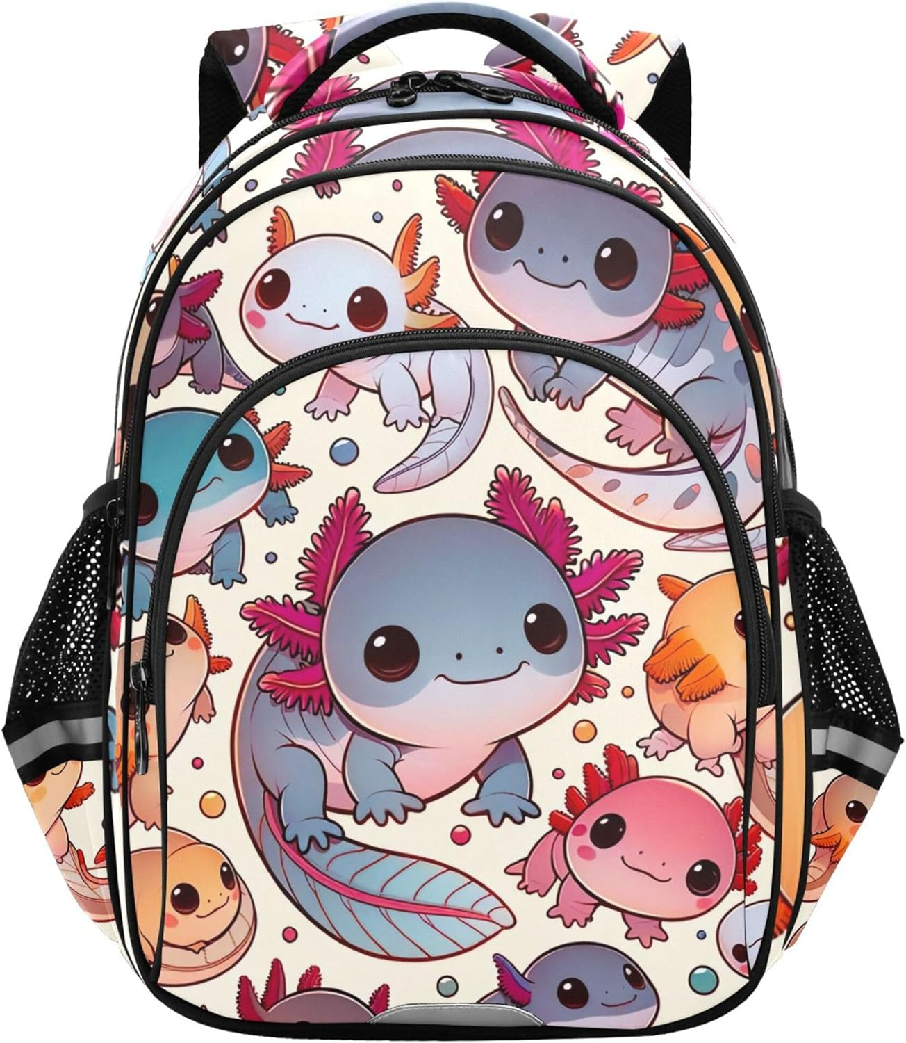 Joisal Kids Backpack Cute Axolotl Print, Girls Boys School Bag, Personalized Small Bookbag Kindergarten Preschool Toddlers image number 1