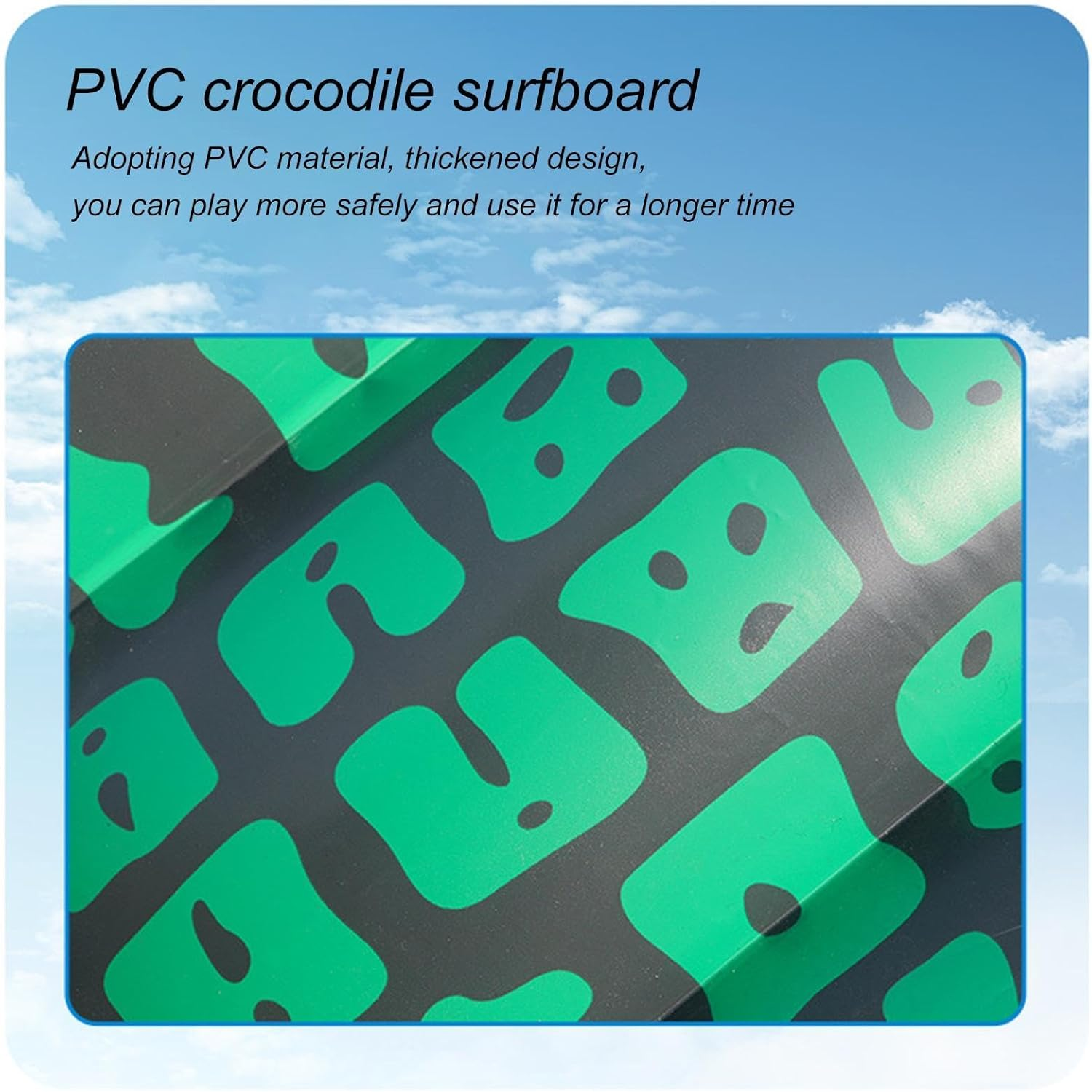 Alligator Pool Float - Alligator Shape Pool Floaties | Inflatable Alligator Pool Floaties, Lake Beach Floaty for Summer Pool image number 5