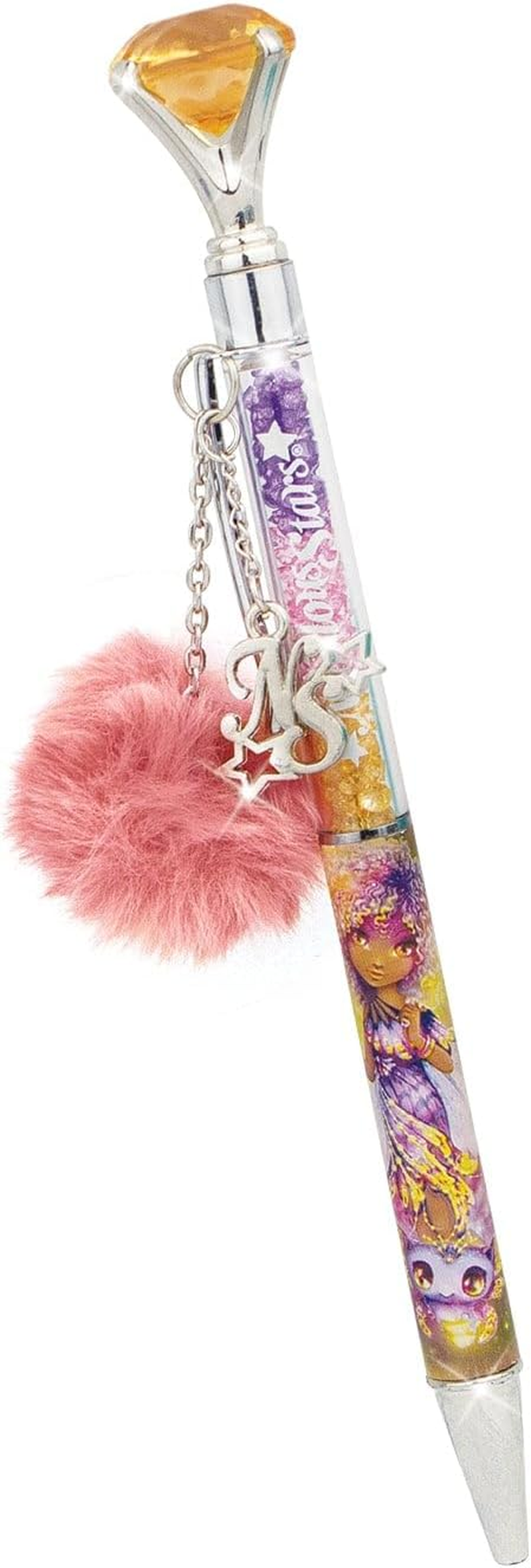 Nebulous Stars Random Diamond Pen - Gem-Filled Ballpoint Pen with Pretty Charms, Fun Stationery for Kids 5+, Assorted Styles image number 2