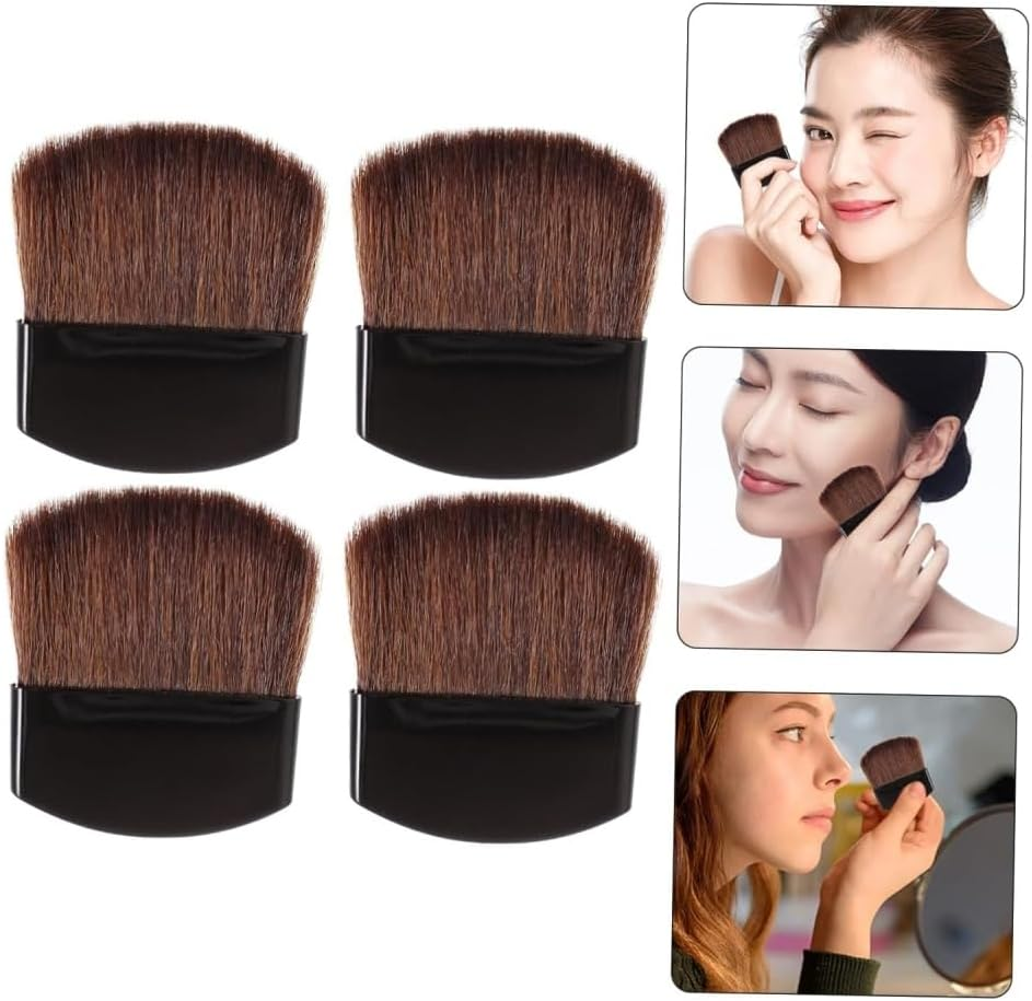 Mini Powder Blush Brush, 2Pcs Small Makeup Brush Facial Makeup Brush, Blush Brushes, Makeup Brushes and Tools image number 2