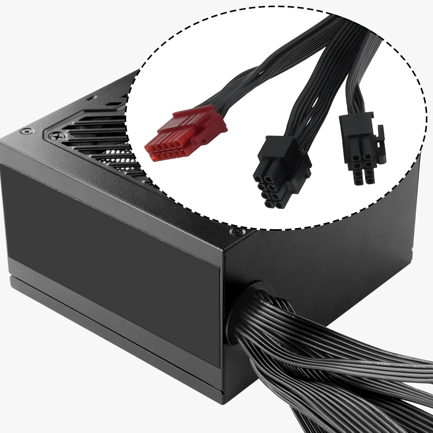 OTOTEC Graphics Card 12Pin PSU to 2PCI-E 8 Pin(6+2Pin) Power Supply Cable Compatible with Enermax Modular PSU, 60Cm image number 5