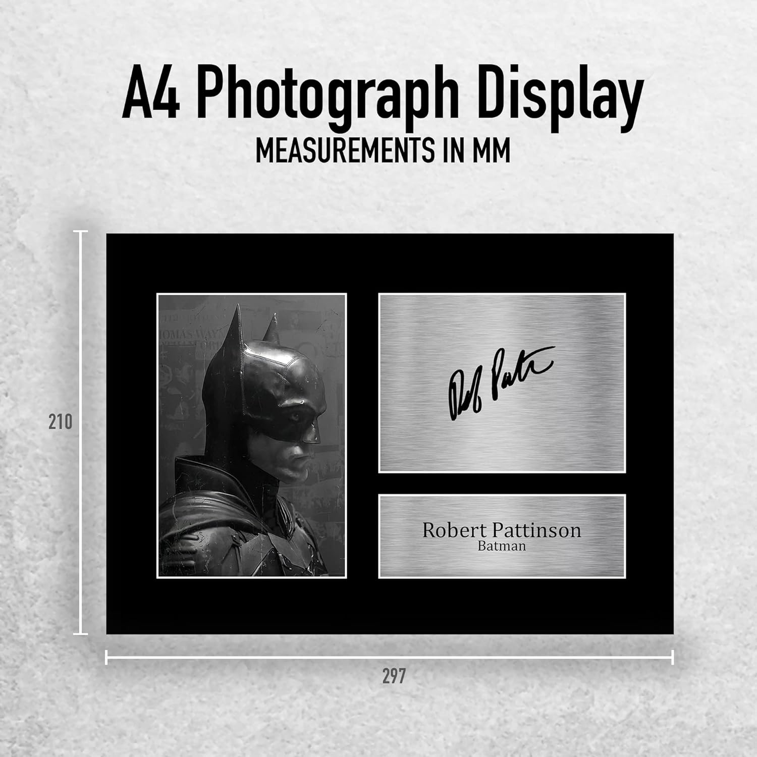 HWC Trading A4 Robert Pattinson the Batman Gifts Printed Signed Autograph Picture for Movie Memorabilia Fans image number 1