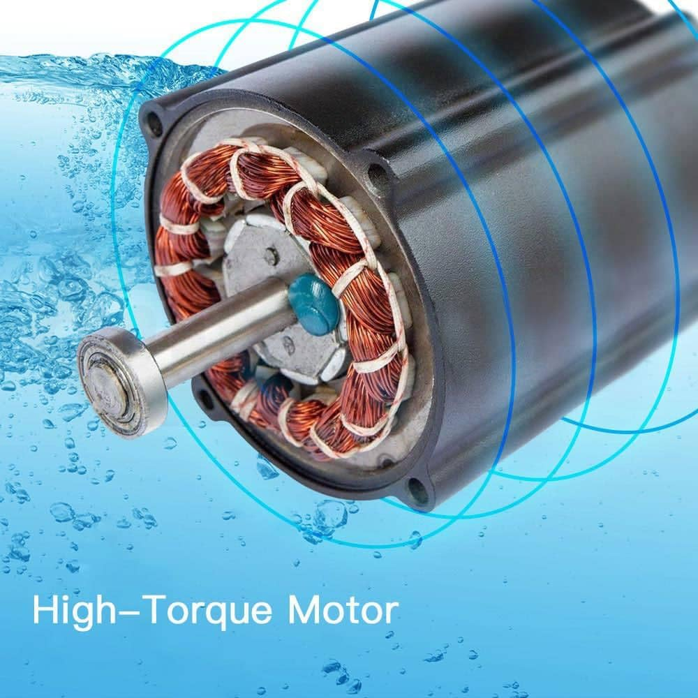 Striker Electric Trolling Outboard Motor 408W Huge 45-Lbs Thrust, 4-Stroke 10-Step LED Battery Display, Full 90 Degree Tilt with 6 Inch Telescoping Handle image number 4