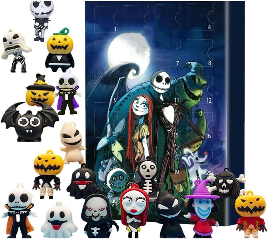 Christmas Advent Calendar 2024, 24 Day Countdown Calendar before Christmas, Contains 24 Collectible Surprises Horror Figures Dolls, Great Xmas Stocking Stuffers Gifts for Kids Christmas Party Favor image number 5