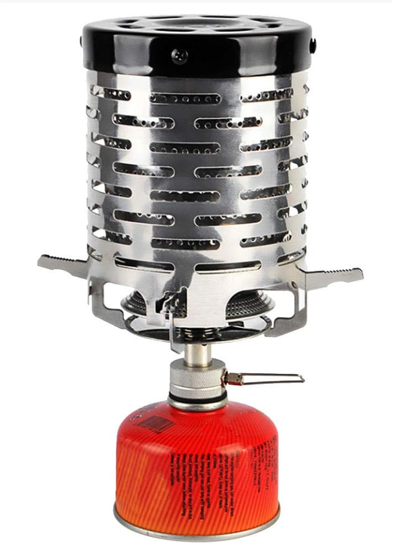 Yosoo Mini Stainless Steel Portable Wood Burning Outdoor Heater Folding Warming Stove Cover for Camping image number 5