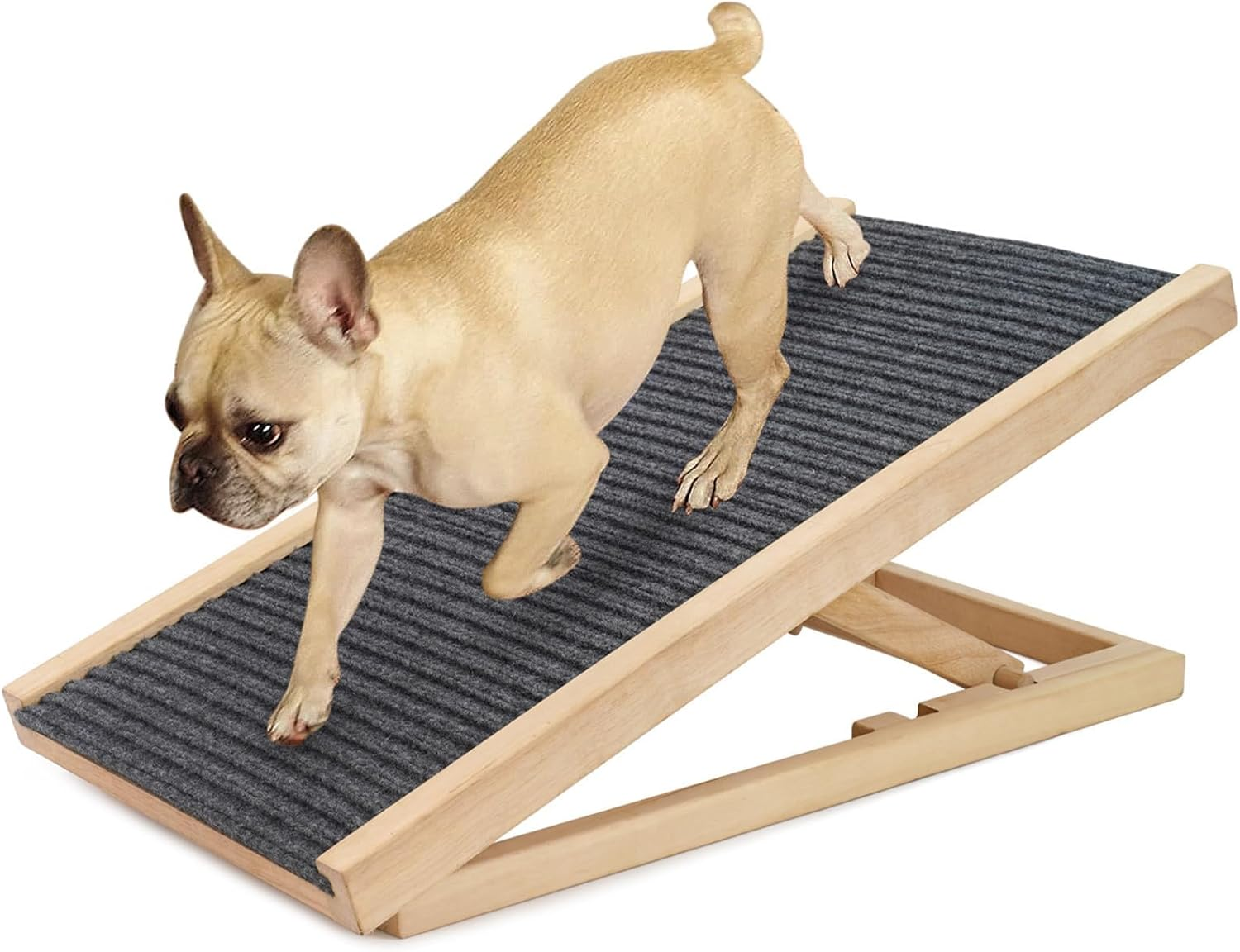Dog Ramp for Bed, Pet Stairs Ramp, Dog Stairs for Car with Non-Slip Rug Surface, Portable Dog Steps for Medium & Large Dogs Get into a Car, Support up to 88 Lbs image number 4