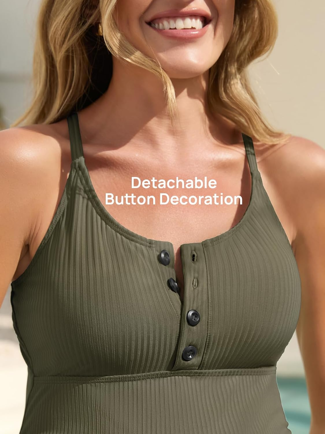 Summer Mae Maternity One Piece Swimsuit Cross Back Letter Printed Swimwear image number 5