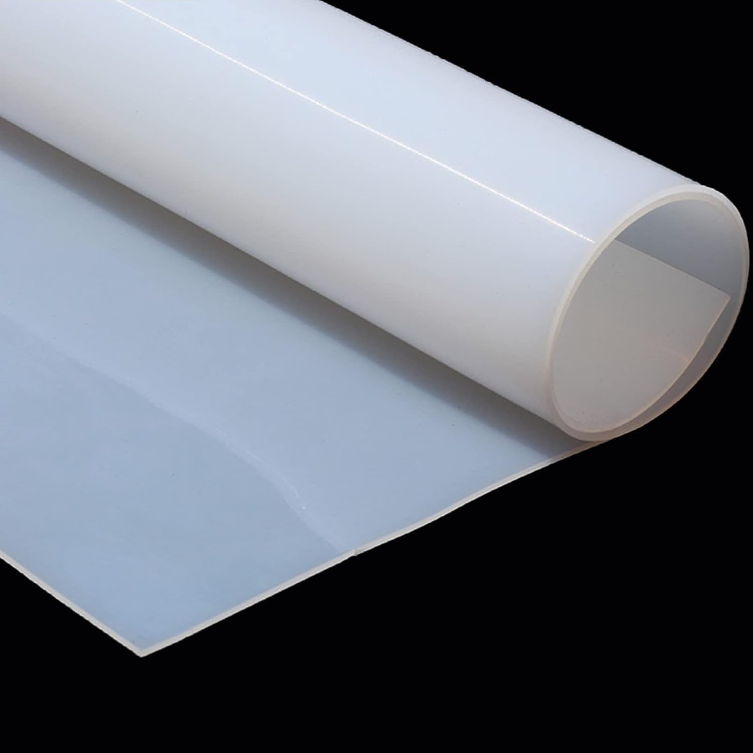 Thin Silicone Rubber Sheet Heat Resistant Gaskets Panel DIY Material Model Craft Pads, Seals,1Mm Thick 300X300Mm(12"X12") (Clear White) image number 2