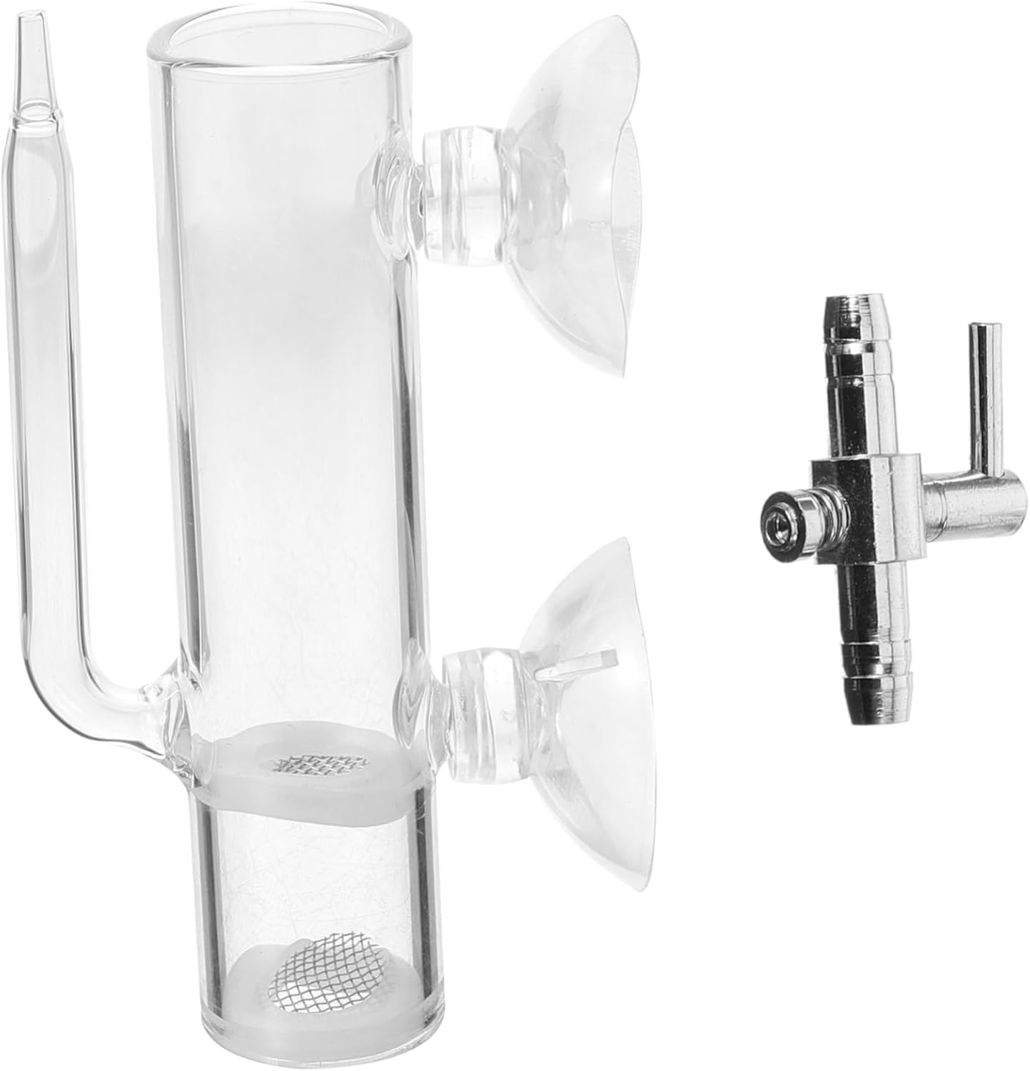 CVUTOVO Shrimp Egg Hatchery Glass Aquarium Incubator Suction Cups Brine Shrimp Breeding Box Fish Isolation Container for Aquatic Pets and Hatchling Cultivation image number 3