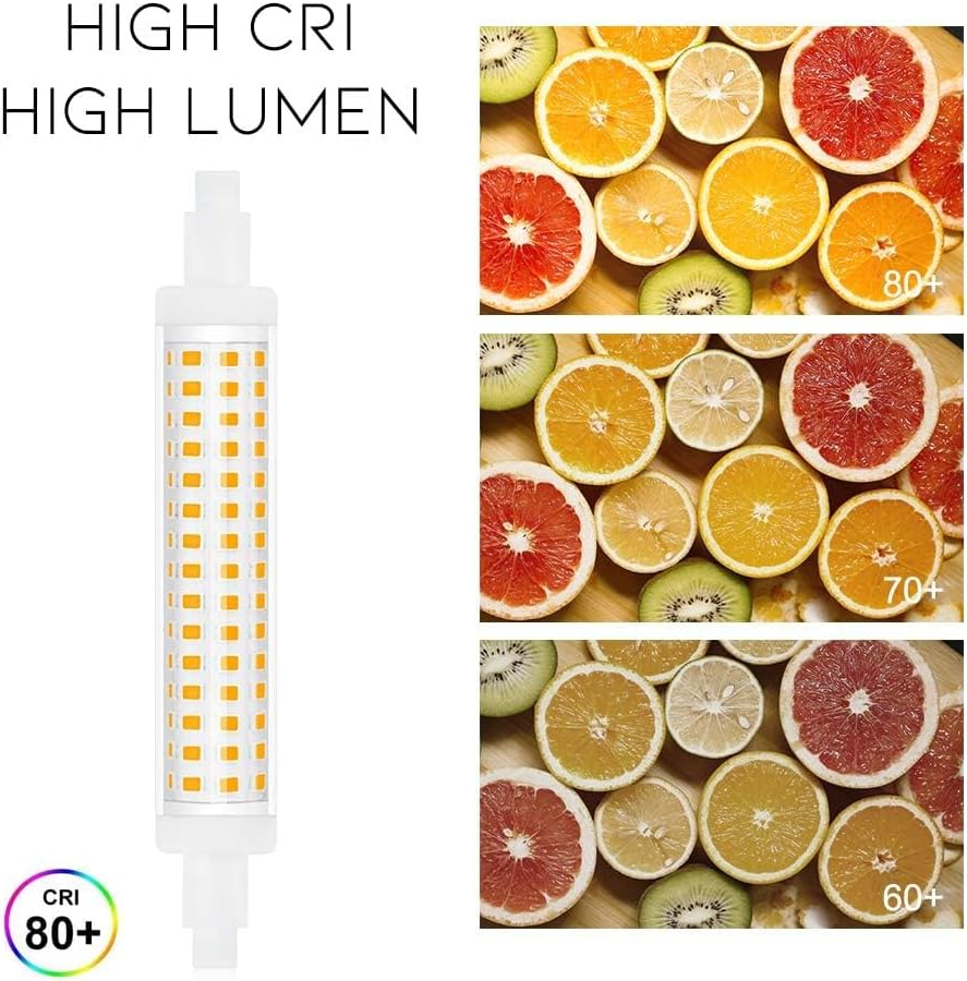 Bonlux R7S 118Mm J118 LED Bulb Natural White 4000K 15W J Type Linear Light Bulb 120W Incandescent Lamp Equivalent Double Ended Reflector Light Super Bright 360&deg;Beam Angle, Non-Dimmable 240V(2-Pack) image number 4