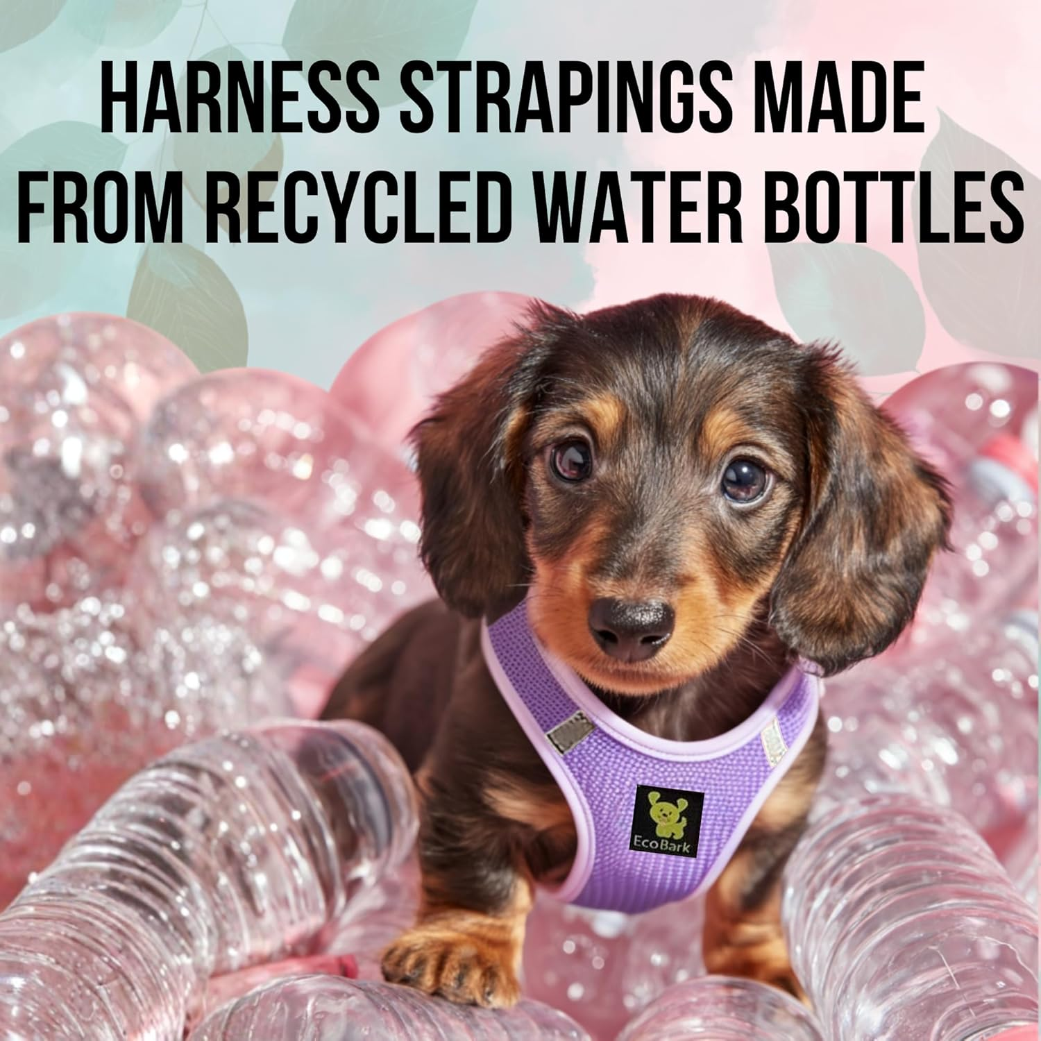 Ecobark Dog Harness - Teacup Dog Harness for XXXS, XXS, XS and Small Dogs - Step in Mesh No Pull Mini Body Vest Halter - Puppy Harness - Toy Breed Dog Harness Vest under 5 Pounds Lbs (XXXS, Lavender) image number 7