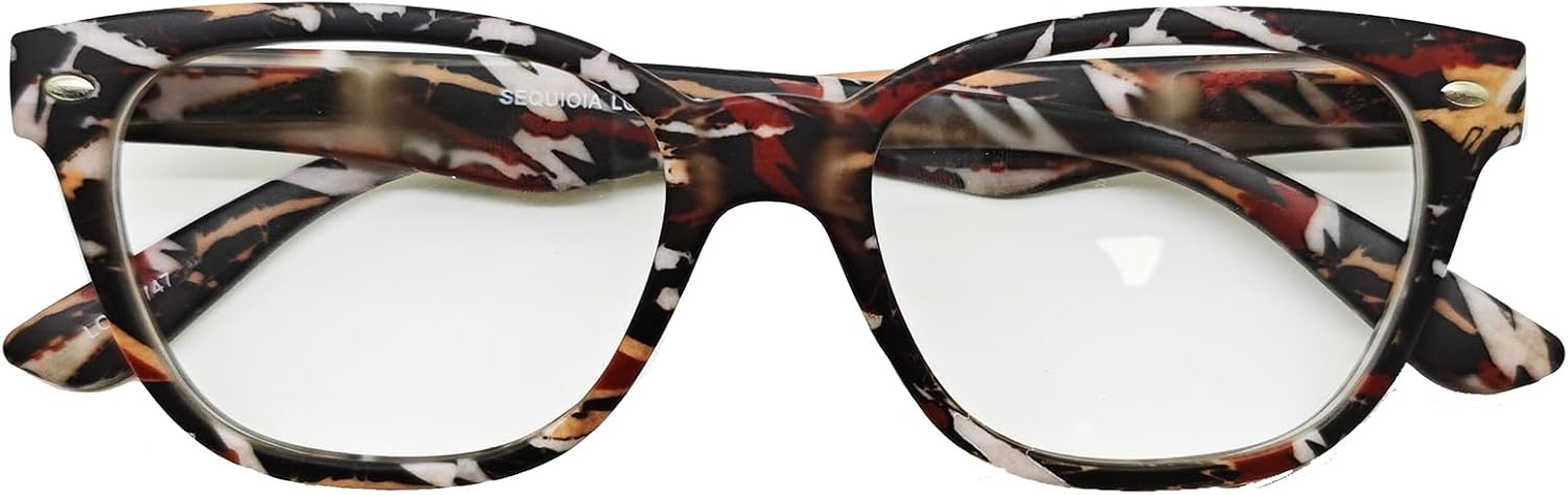 LANLANG Reading Glasses for Women Men, Spring Hinge, Clear Lens, PC Frame, Lightweight, Colorful Design, R-T006 image number 6