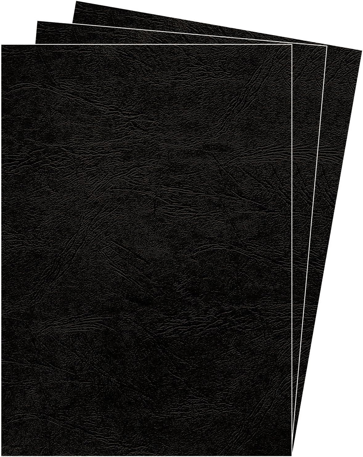 Fellowes A3 100 Percent Recyclable Leatherboard Binding Covers, Heavyweight, 250 GSM Presentation Covers, FSC, Black, Pack of 100 image number 2