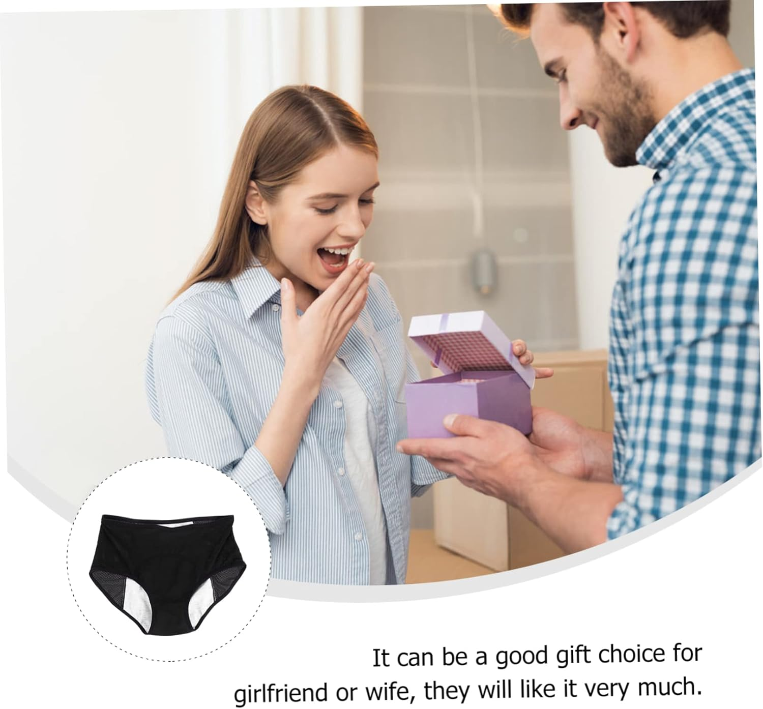 LIFKOME Menstrual Underpants for Women Comfortable Leak Period Pants with Three Leakage Durable Breathable Material for Monthly Protection image number 2