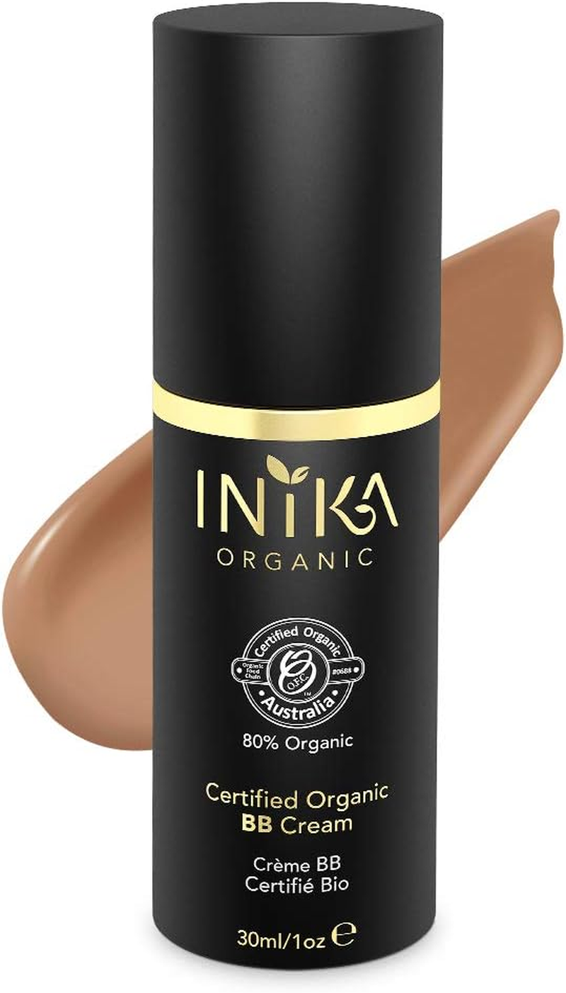 Inika Certified Organic BB Cream , Natural 3 in 1 Silky Primer Moisturizer Foundation, All Natural Make-Up , Hypoallergenic , Dermatologist Tested , 1 Oz (30Ml) image number 2