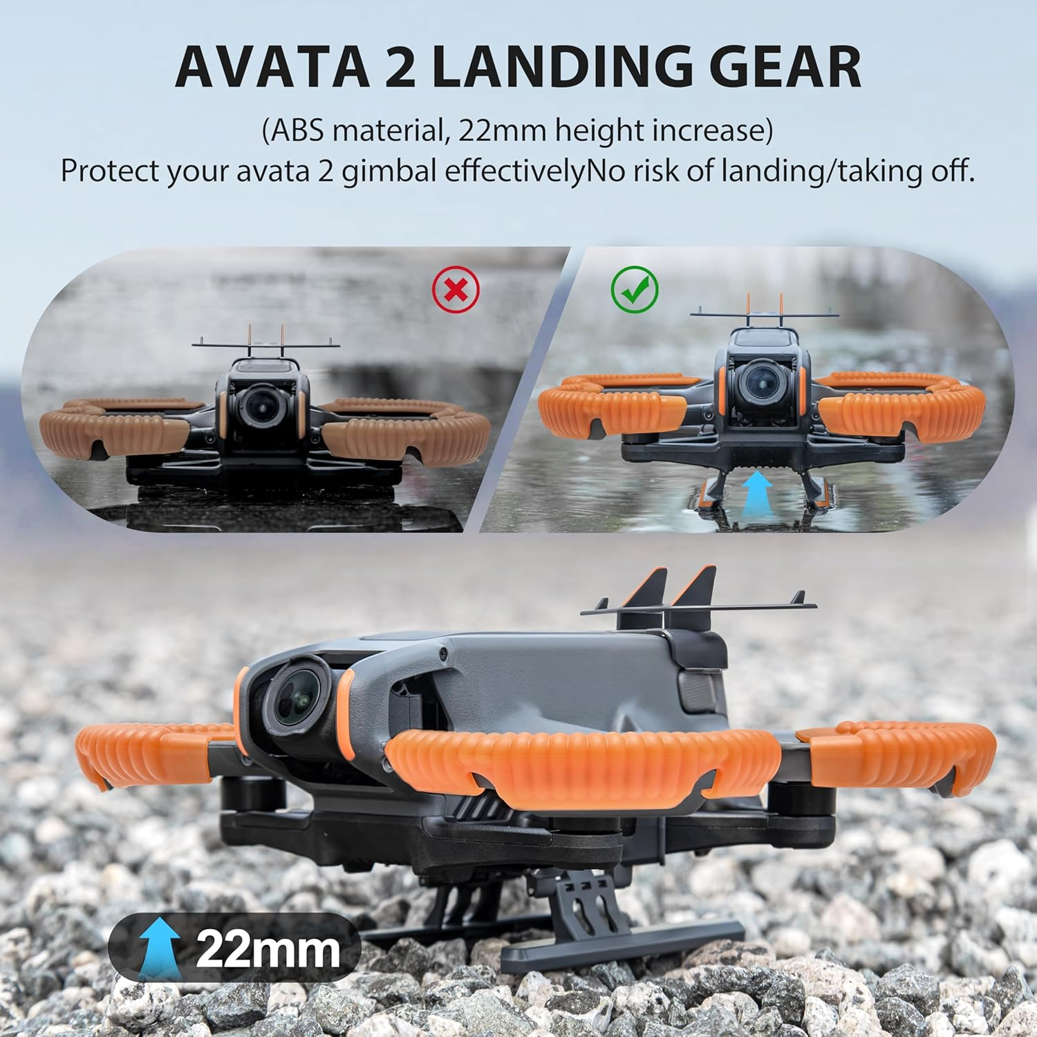 STARTRC PHOTO 3-IN-1 Avata 2 Accessories Bundle Kit,Avata 2 Propeller Guard Protector+Landing Gear+Tail for DJI Avata 2 Drone Protection(Not Including Drone) image number 4