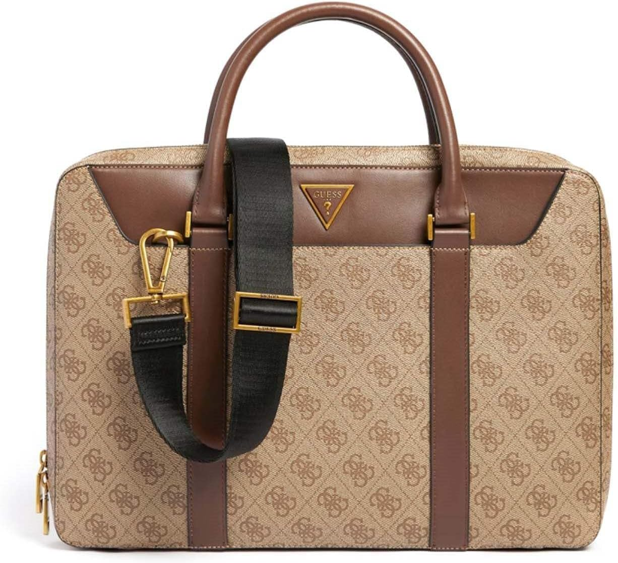 GUESS Men'S Needle SMRT Top Zp Crossbody Files, 4X38X27