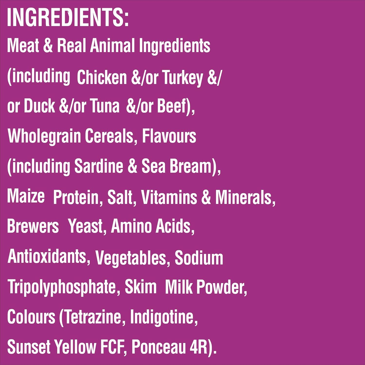 Whiskas Tuna and Sardine Adult 7+ Dry Cat Food 800 G Bag, 6 Pack