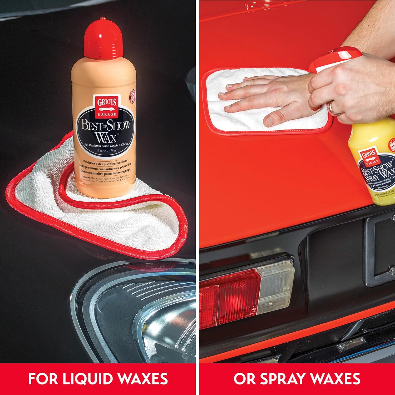 Griot'S Garage 55525 PFM Dual Weave Wax Removal Towels (Set of 4) image number 5