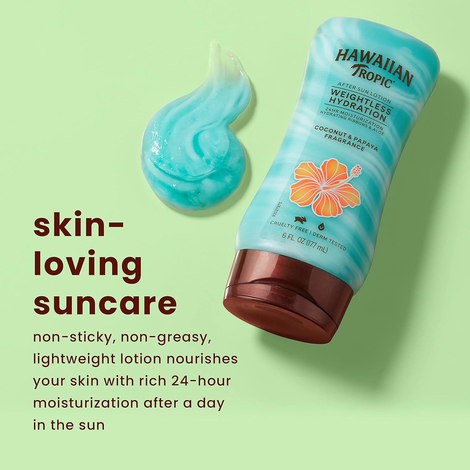 Hawaiian Tropic Silk Hydration Weightless after Sun Gel Lotion with Hydrating Aloe and Gel Ribbons, 6 Ounce image number 6