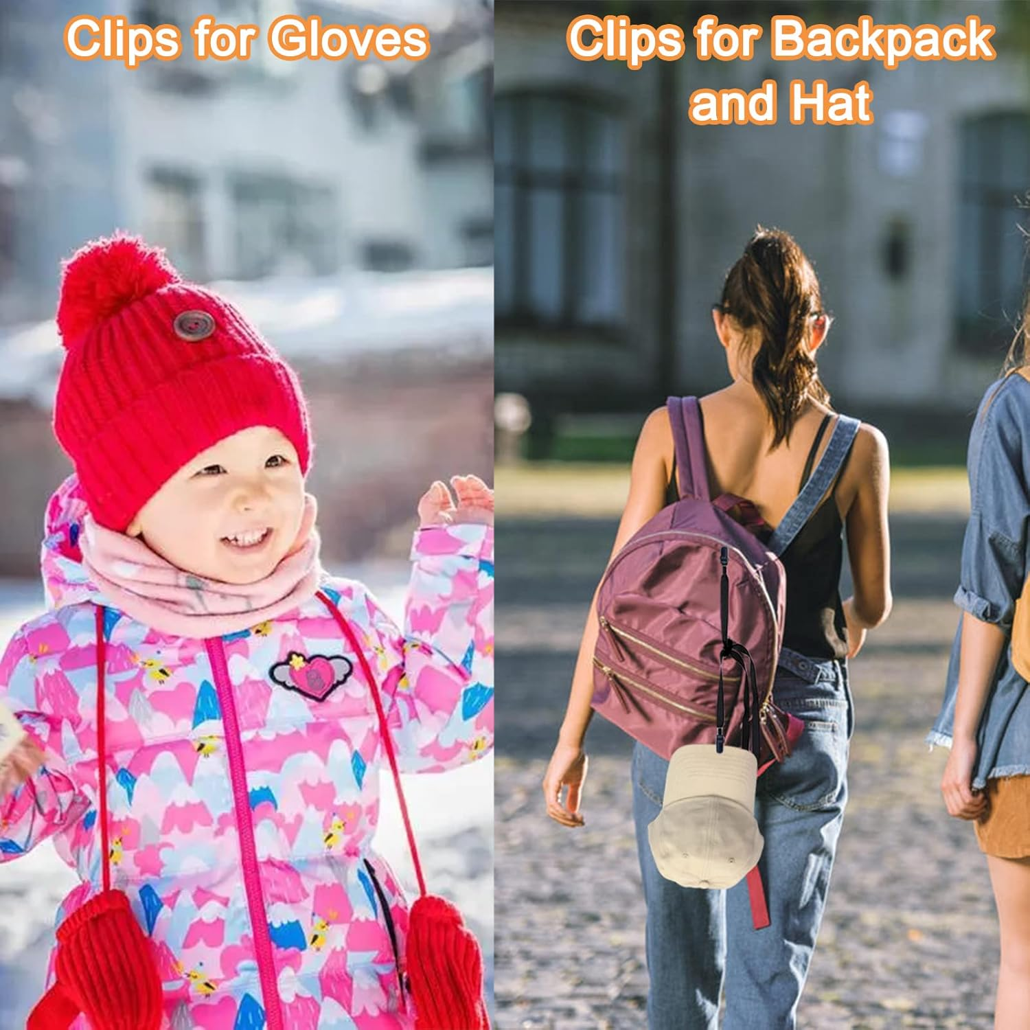 5 Pieces Adjustable Hat Clips - Windproof Cap Anti-Loss Strap with Chin Cord for Travel, Golfing, Fishing image number 6