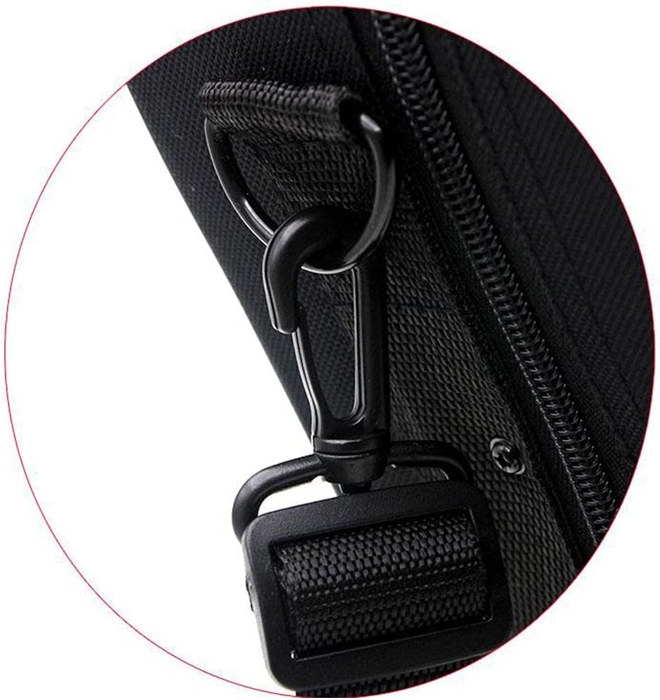 T TOOYFUL Clarinet Case with Adjustable Shoulder Strap, Black, Cotton, B♭ Clarinet, Brass and Woodwind Instruments image number 3