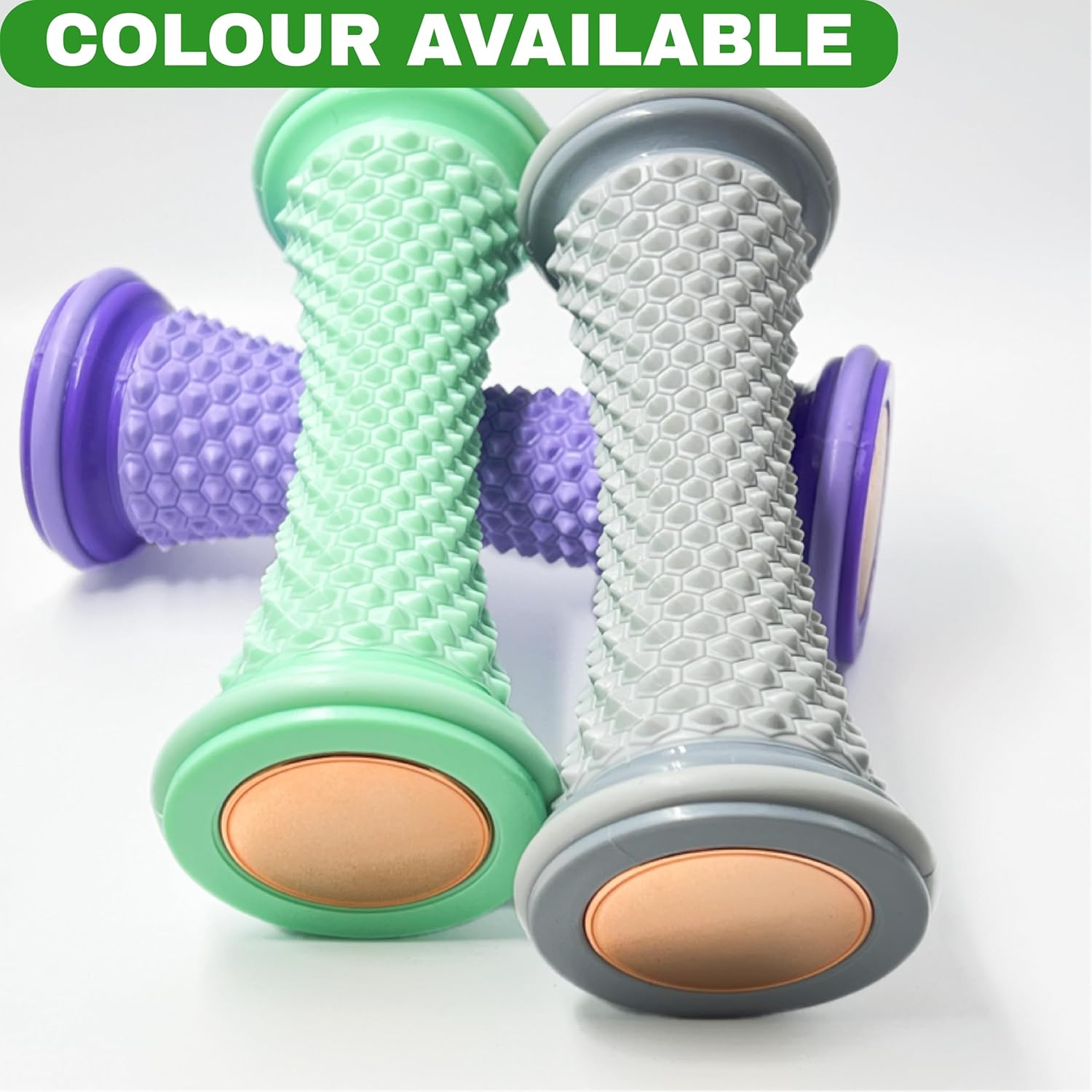 Foot Roller Massager - Ultimate Plantar Fasciitis Relief, Deep Tissue Muscle Massager, Reflexology Tools, Green image number 6
