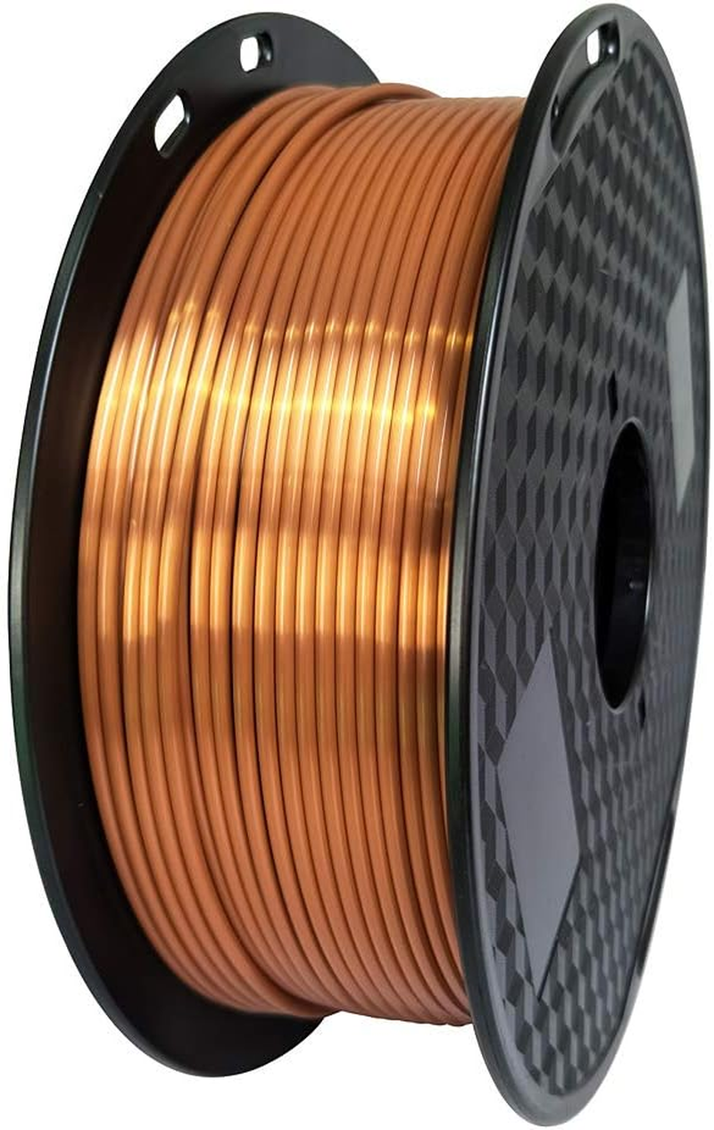 Silk Copper PLA 2.85Mm 3D Printer Shiny Shine Filament 1 KG (2.2 Lbs) Spool 3D PLA Printing Material Silky PLA Metal Red Copper Like