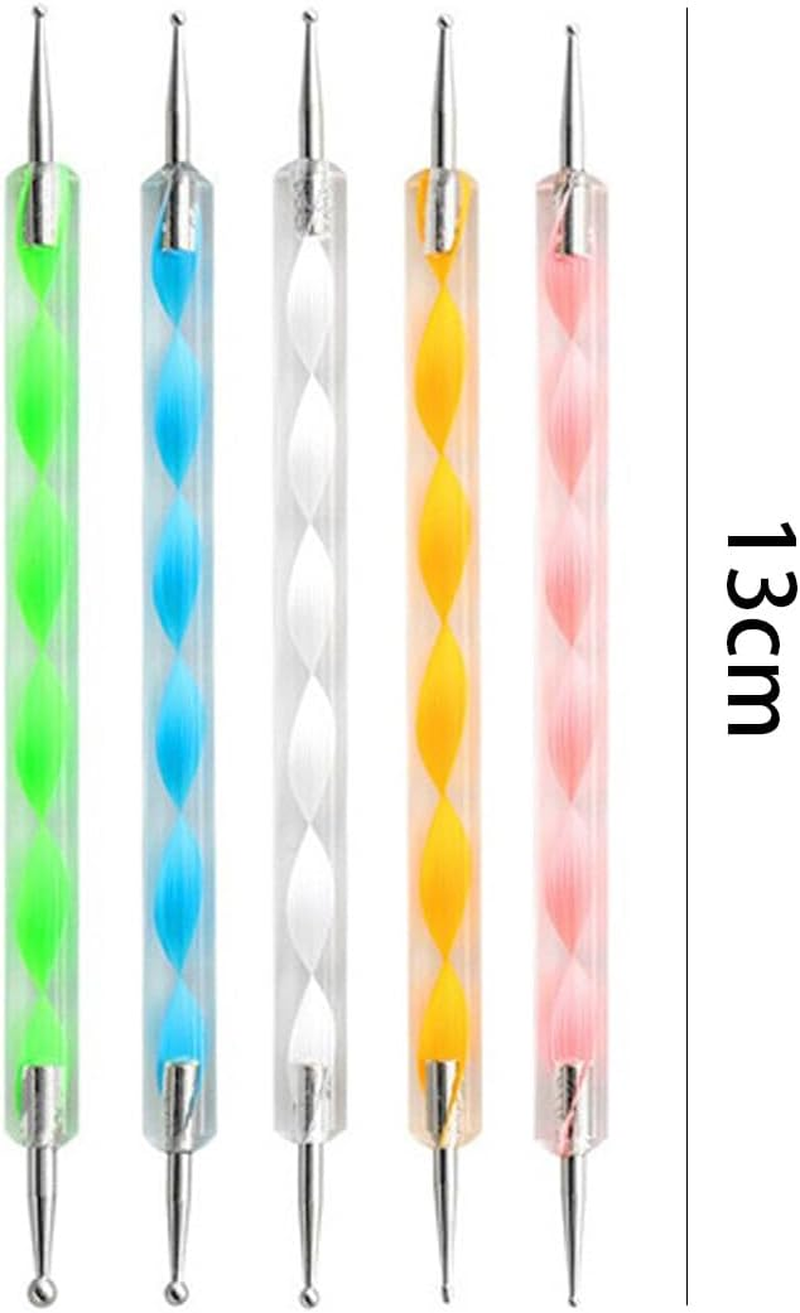 Gorise 13 Pcs Mandala Art Dotting Tools Rock Painting Kit Mandala Ball Stylus Dotting Tools Nail Art Pens Acrylic Rods for DIY Stone Drawing Polymer Clay Pottery Craft image number 4