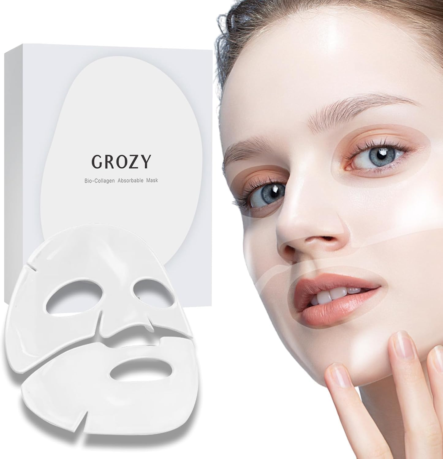 Grozy Bio Deep Overnight Face Mask &ndash; Hydrating & Firming Korean Skincare Treatment for Glass Skin, Anti-Aging Sheet Mask for All Skin Types, 5 Pack image number 5