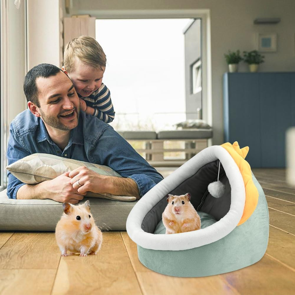 Cat Beds for Indoor, Small Dog Cave Bed with Anti-Slip Bottom, Super Soft Calming Pet Sofa Mat with Removable Cushioned Pillow for Cats, Puppies & Rabbits image number 2