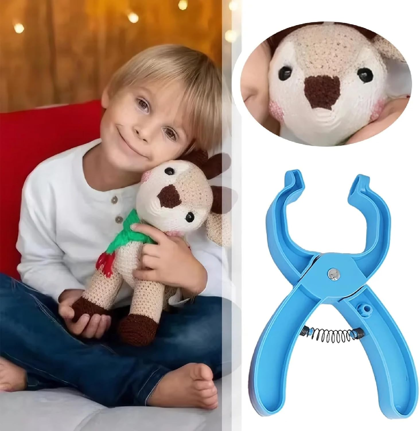 Safety Eye Auxiliary Tool, Safety Eyes Crochet Tools for Amgurumi Crochet & Stuffed 5-30Mm Animal Eyes Making Supplies Tool DIY Doll Making Supplies Kit image number 3